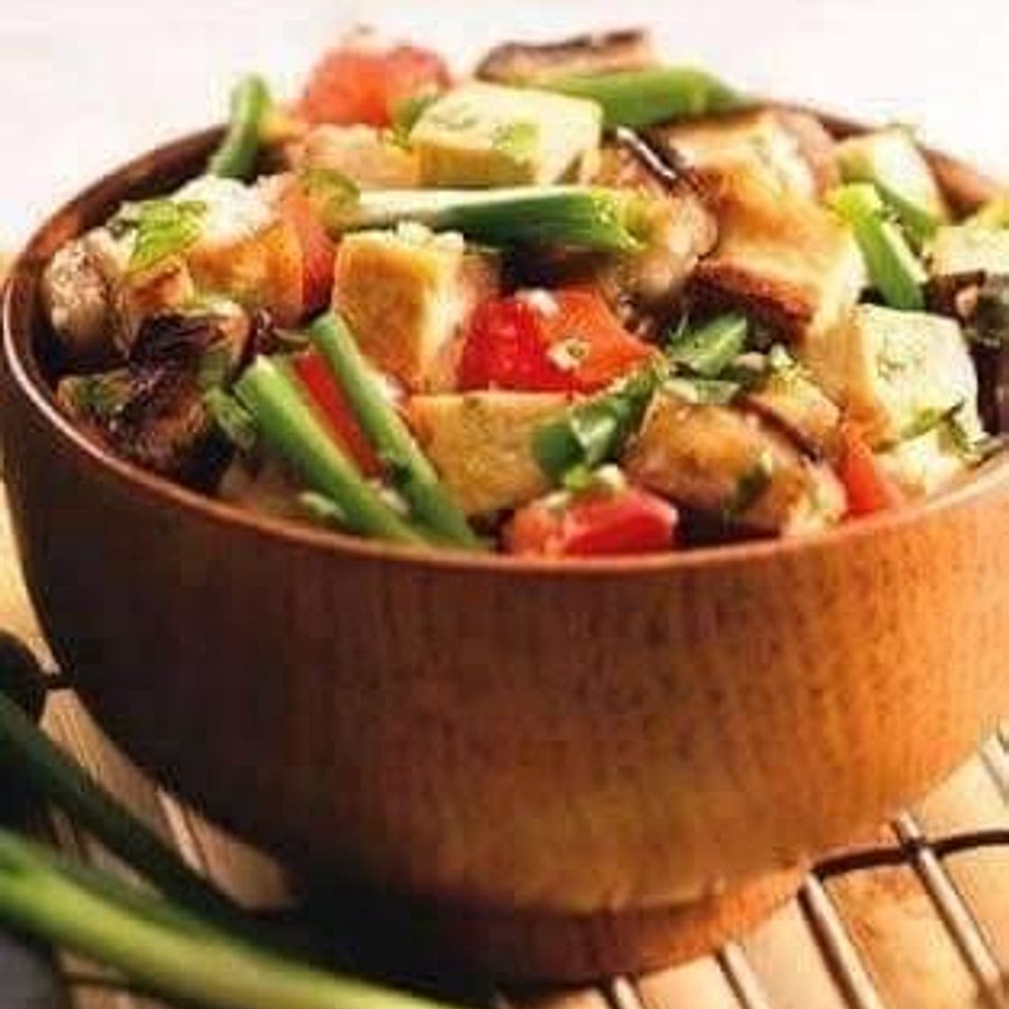 Bruchetta Eggplant with Tofu