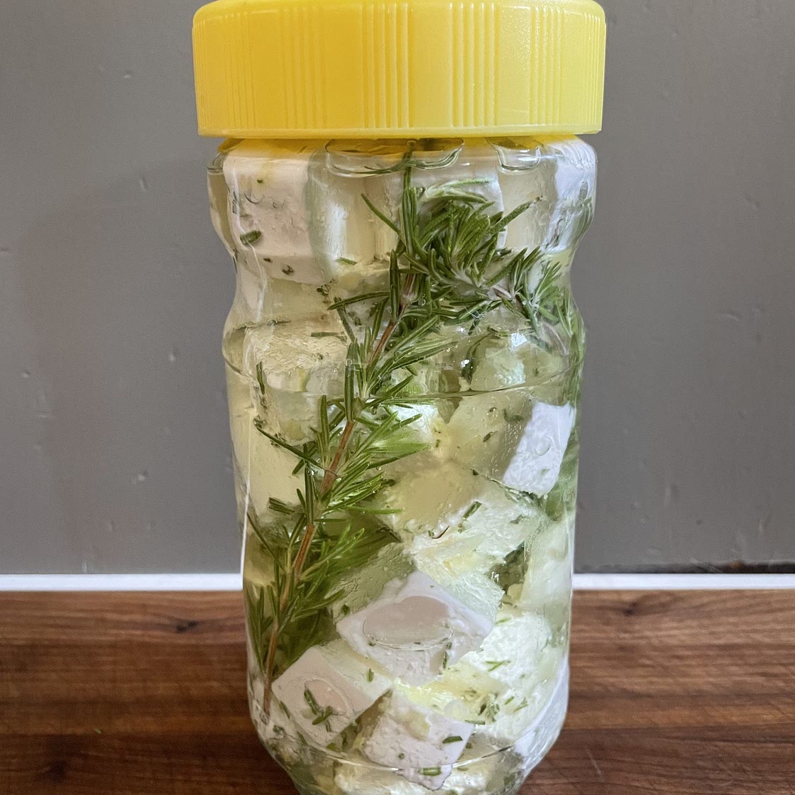 Best Vegan Cheese- Marinated Feta