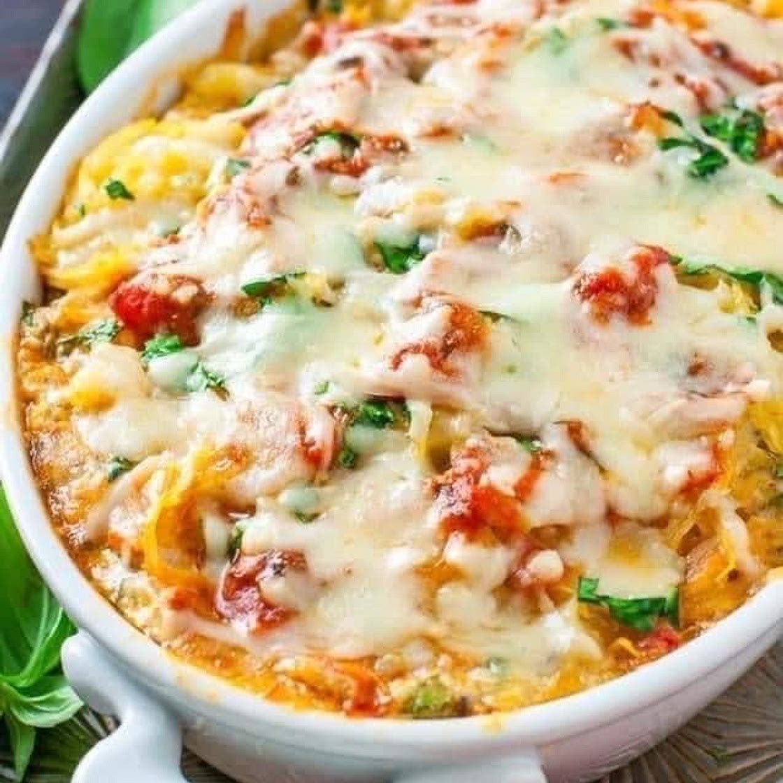 Spaghetti 🍝 Squash Lasagna Casserole