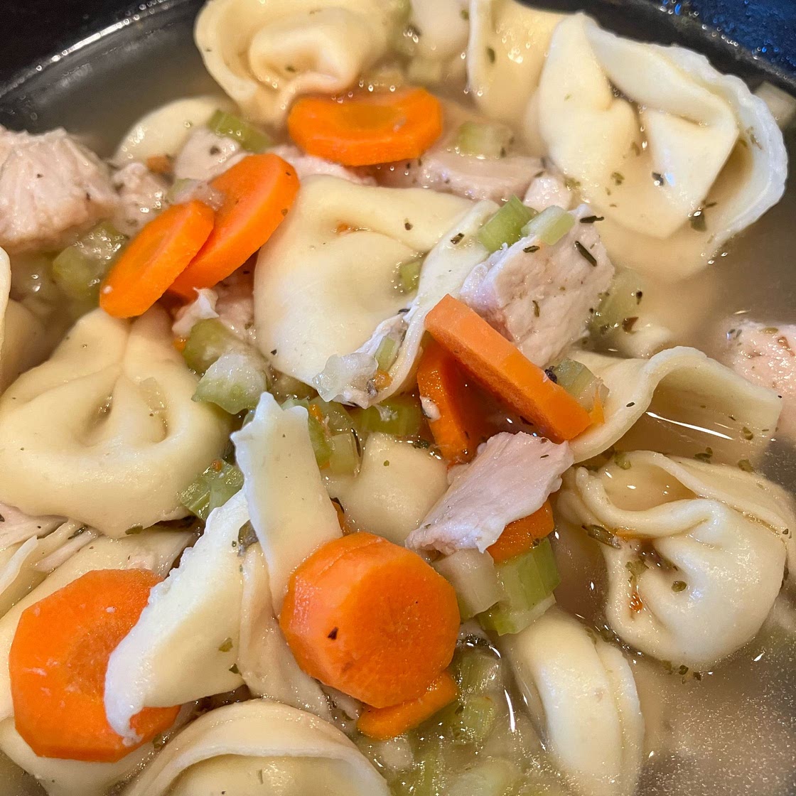 Slow-Cooker Chicken Tortellini Soup