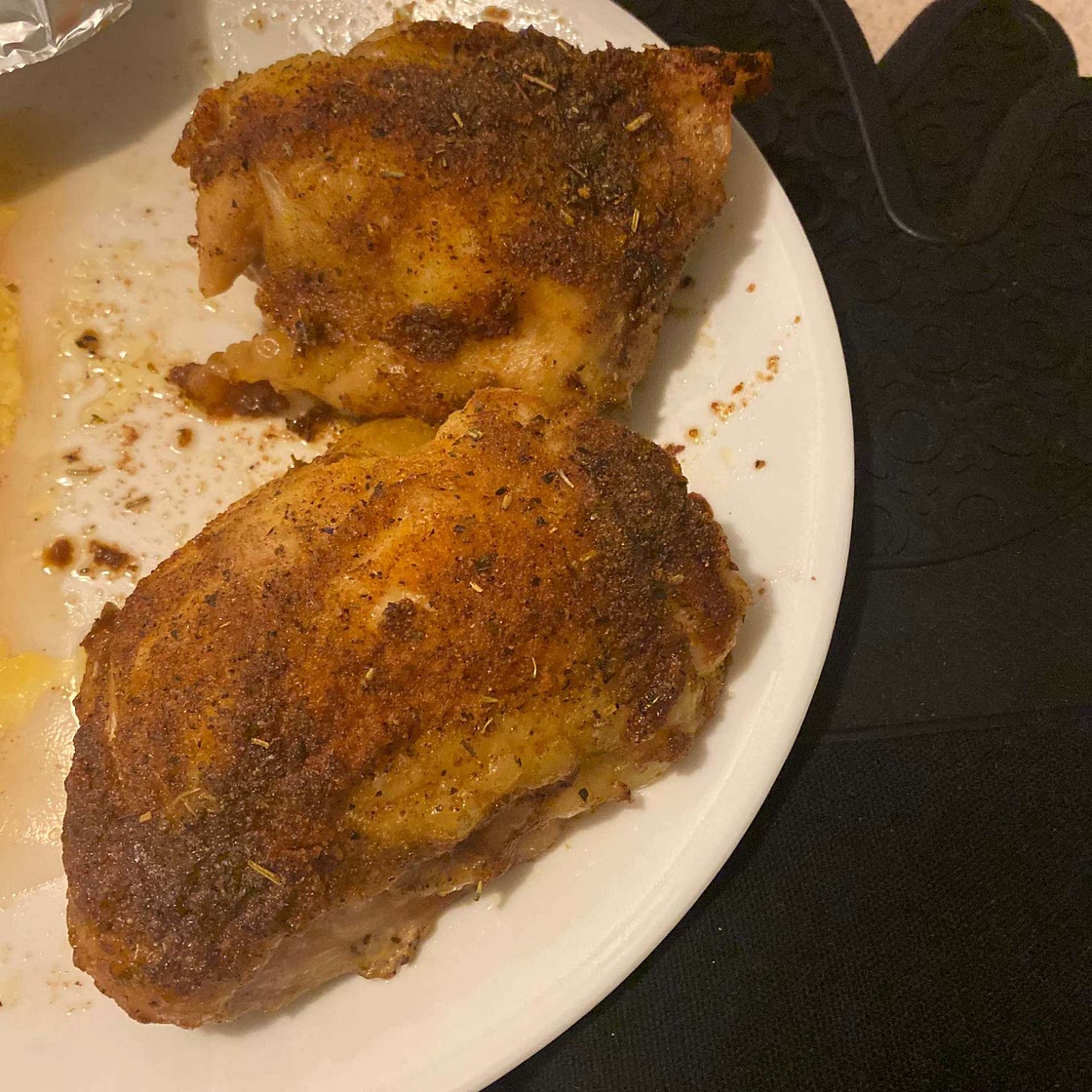 Crispy Baked Chicken Thighs