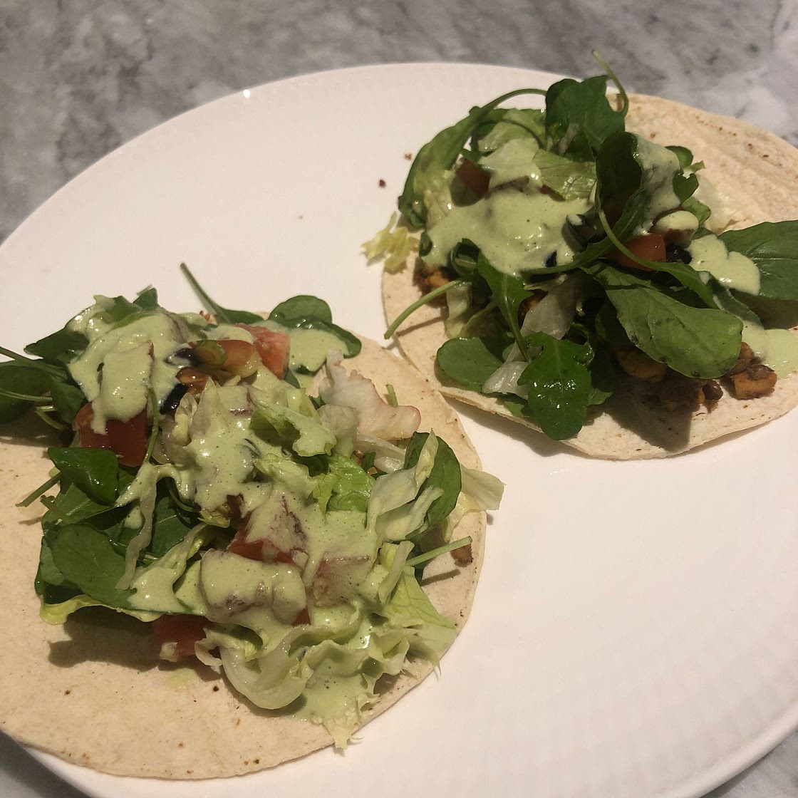 Tempeh Tacos and Taco Salad
