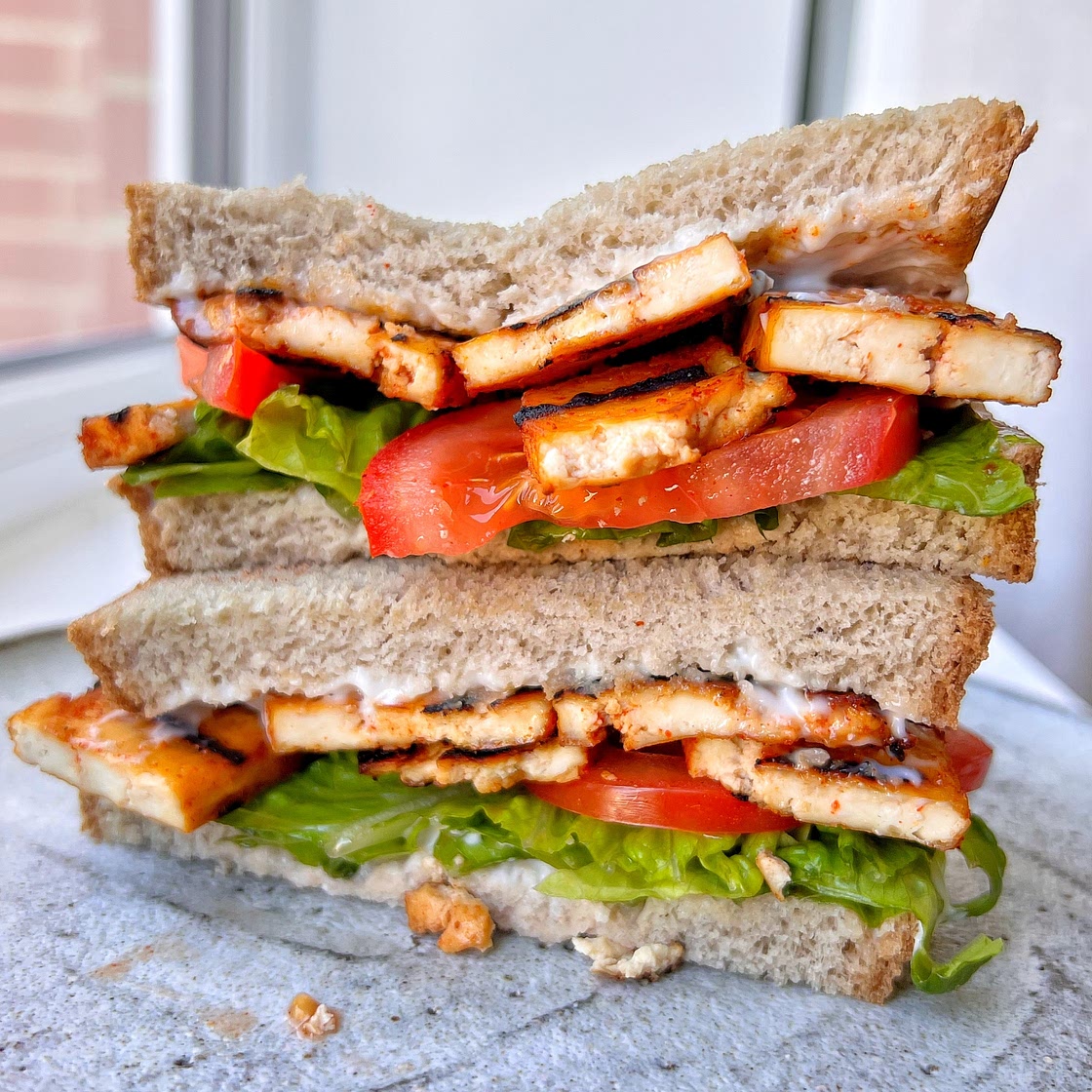 TLT Sandwich (Tofu + Lettuce + Tomato)