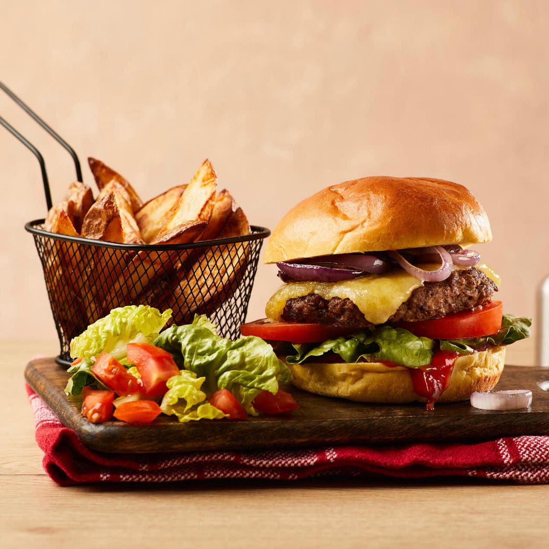 The DIY classic cheeseburger