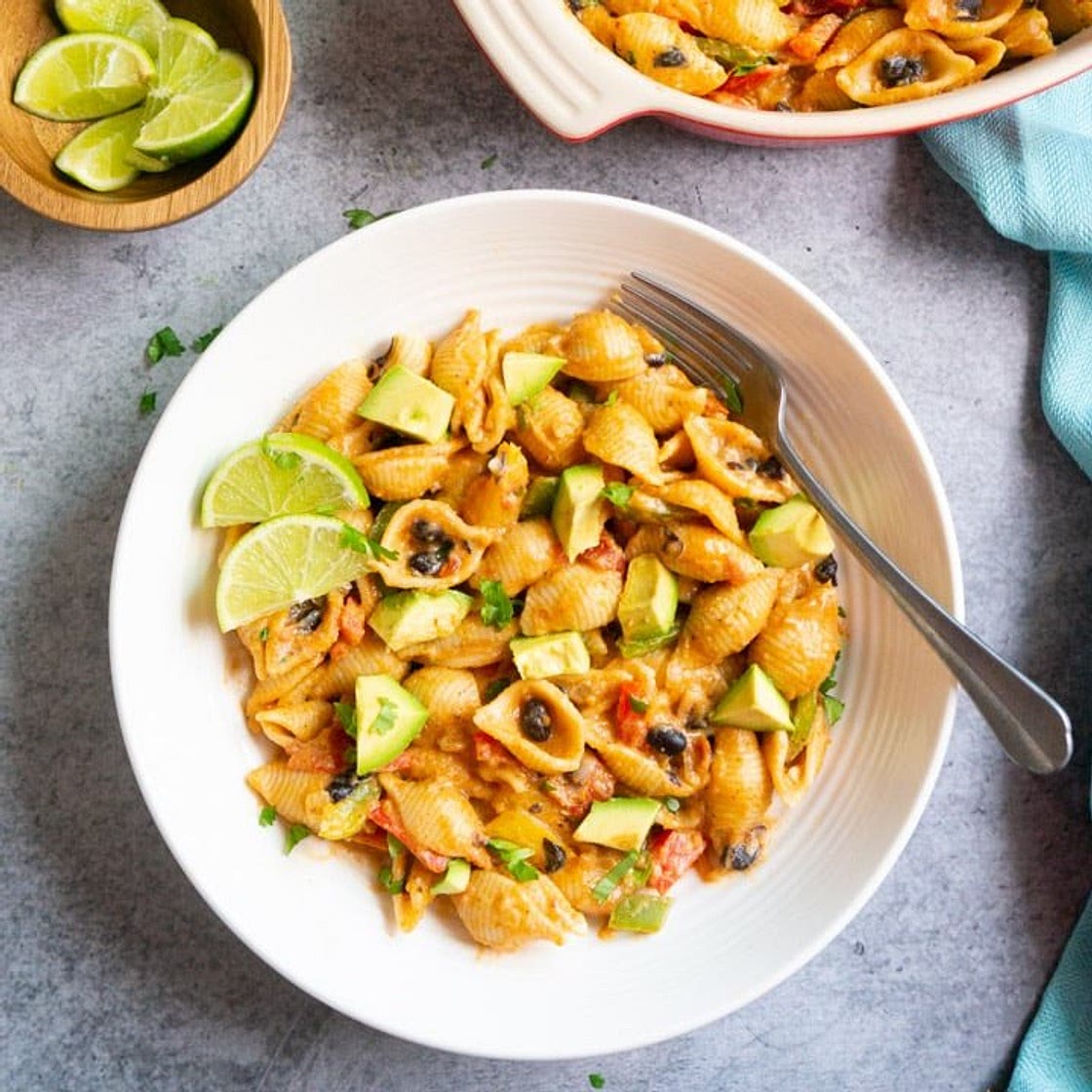 Vegetarian Fajita Pasta Recipe - Instant Pot