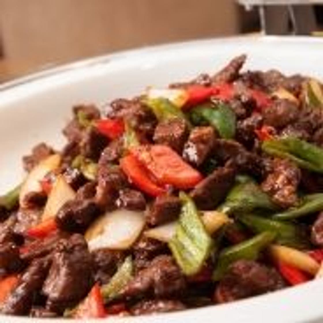 Sauteed Beef with Peppers and Onion