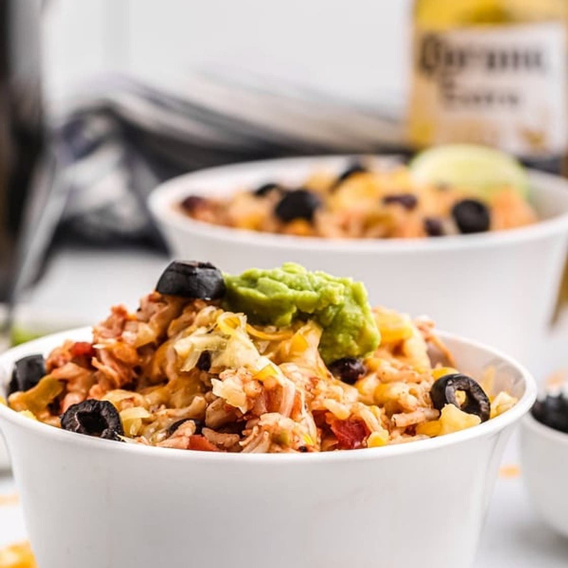 Slow Cooker Chicken Burrito Bowls