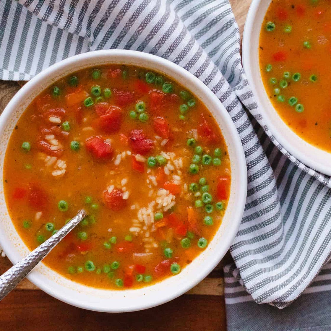 One-Pot Pantry Rice and Tomato Soup