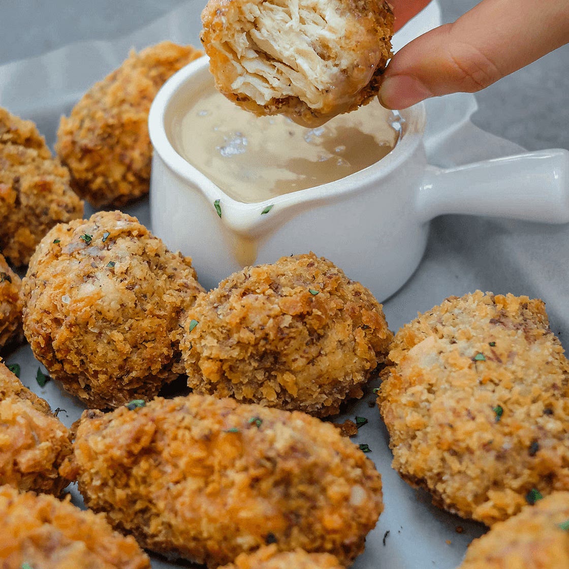 Vegan Fried “Chicken” and Gravy