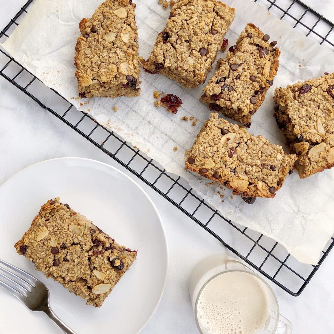 Dairy-Free Baked Oatmeal Bars