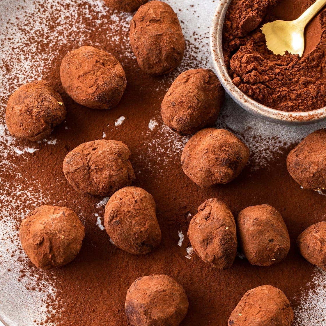 Toffee Pecan Chocolate Truffles