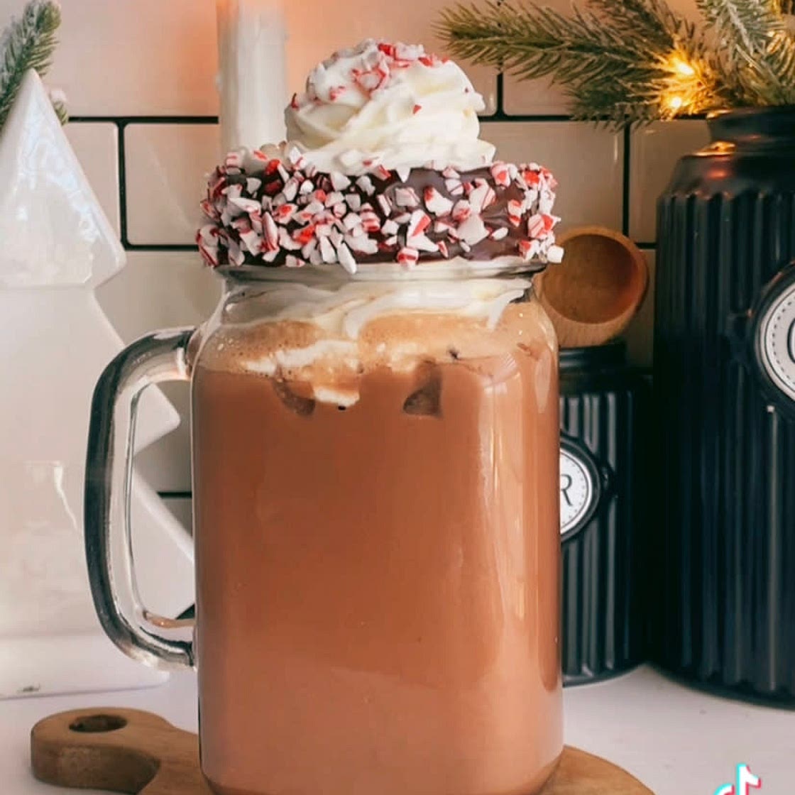 Iced Peppermint Hot Cocoa