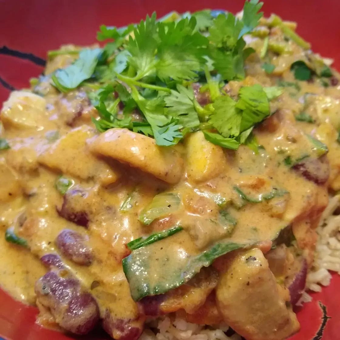 Mushroom & Kidney Bean Coconut Curry