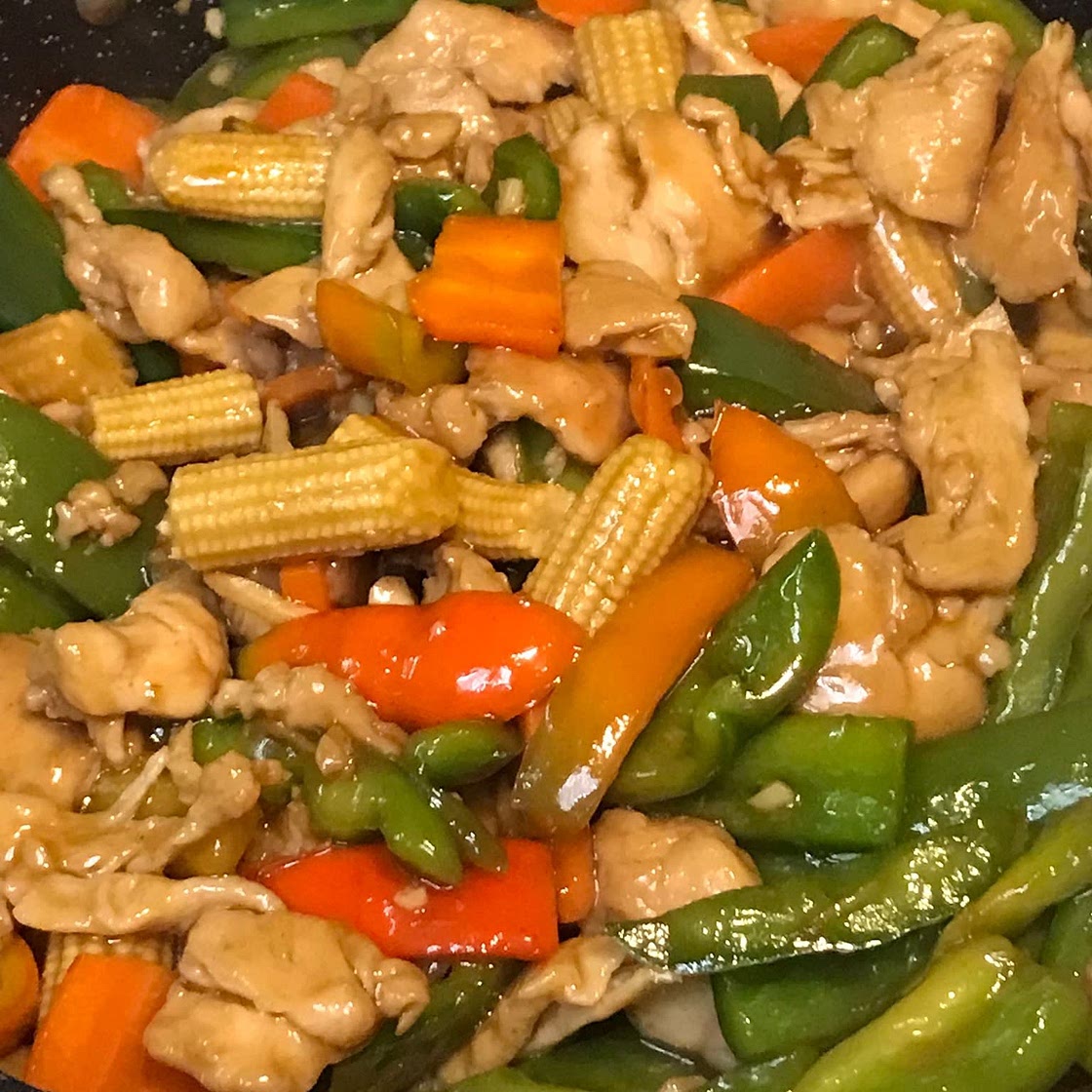 Rainbow Chicken Stir Fry (彩虹鸡炒)