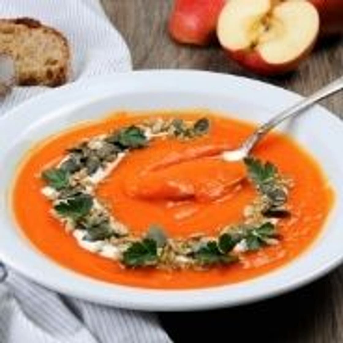 Pumpkin and apple soup