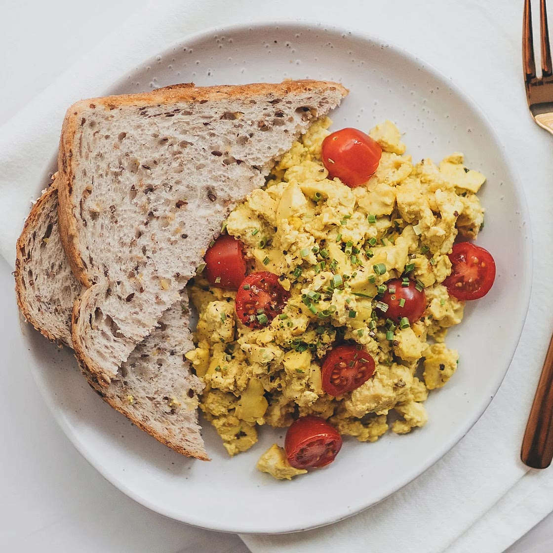 Tofu Scramble on Toast
