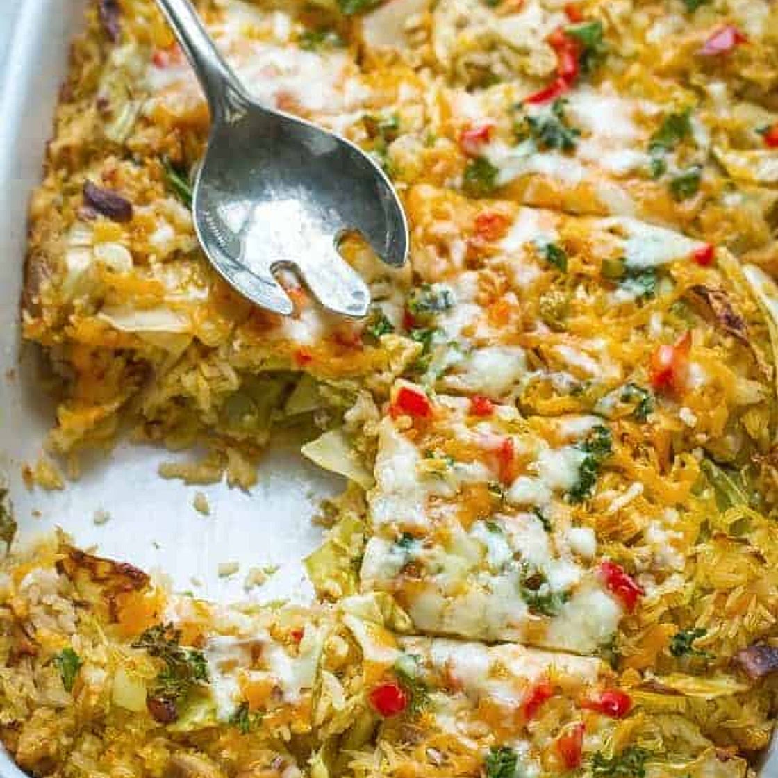 Unstuffed Turkey and Cabbage Casserole