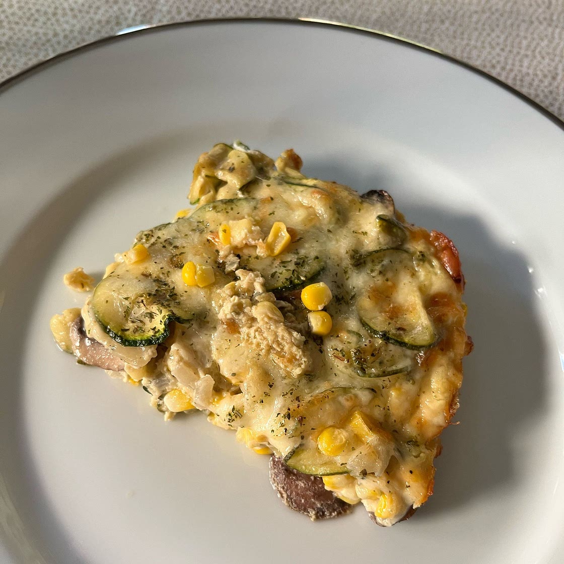 Sweet Corn and Zucchini Pie