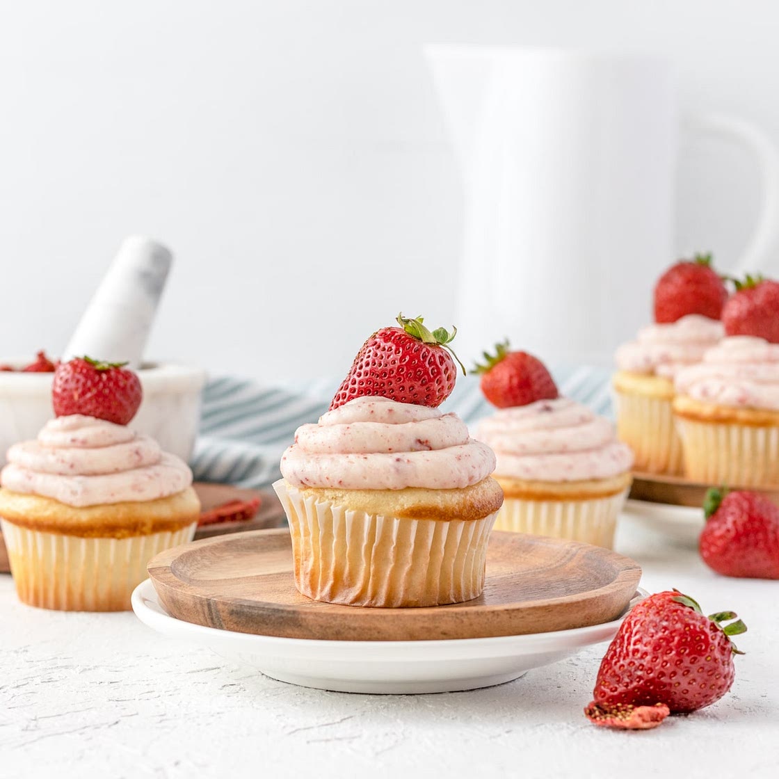 Strawberry Filled Cupcakes