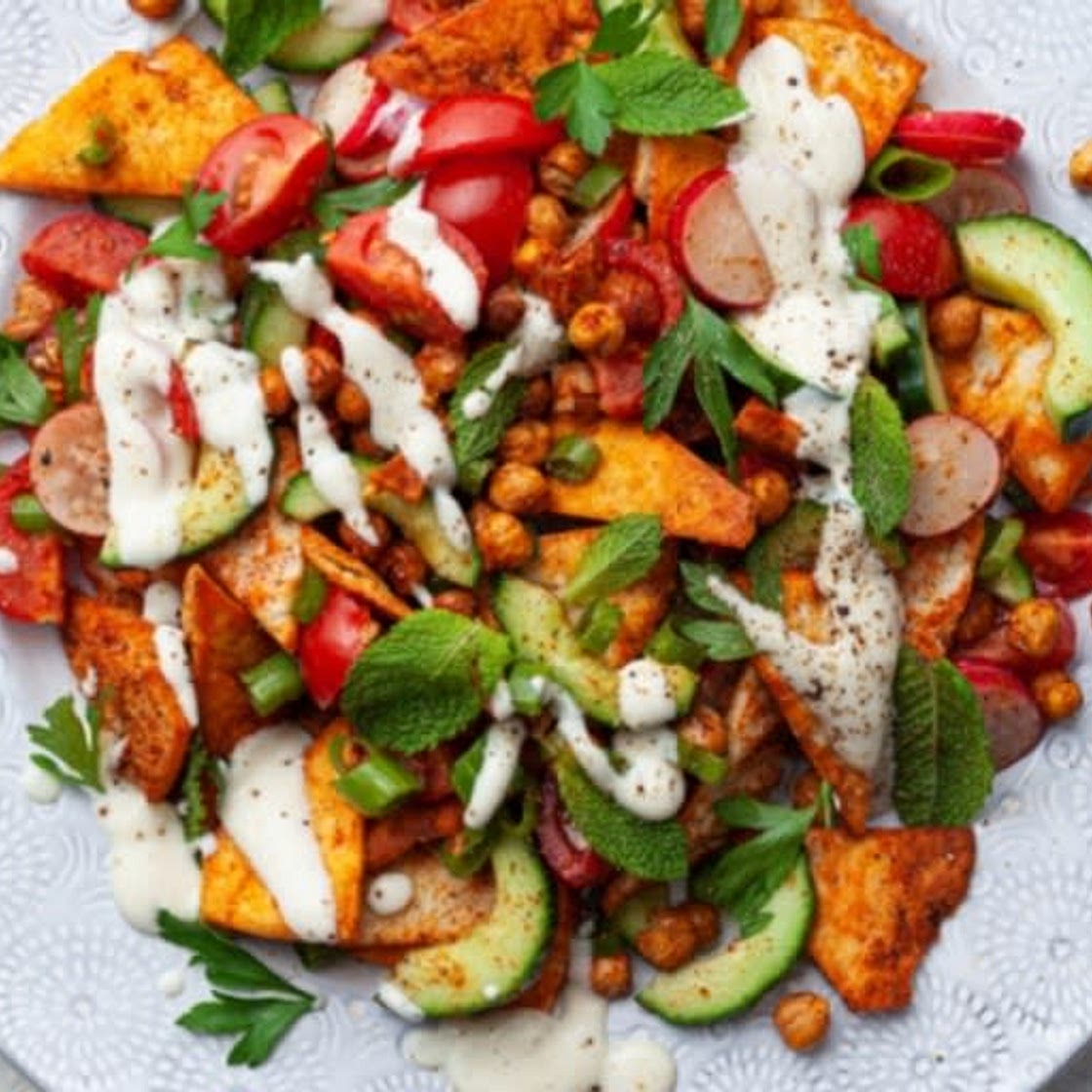 Crispy Chickpea Fattoush