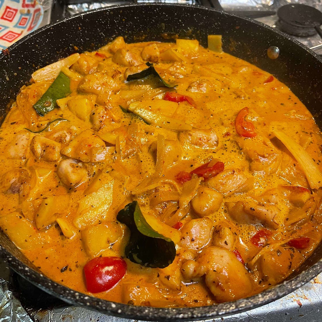 Thai Red Curry with Chicken and Pineapple