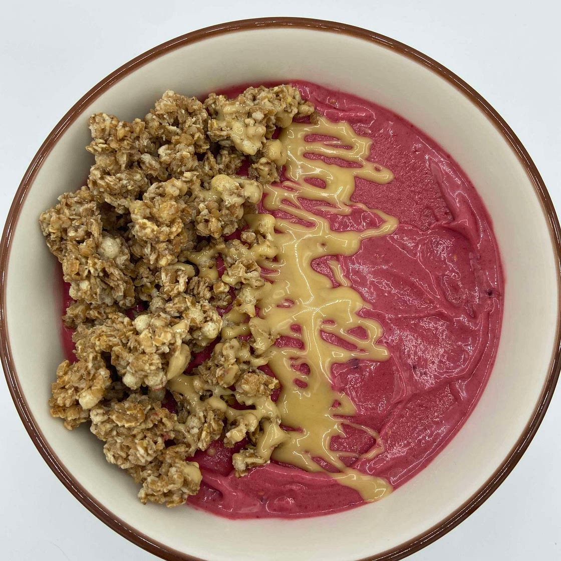 Healthy raspberry icecream