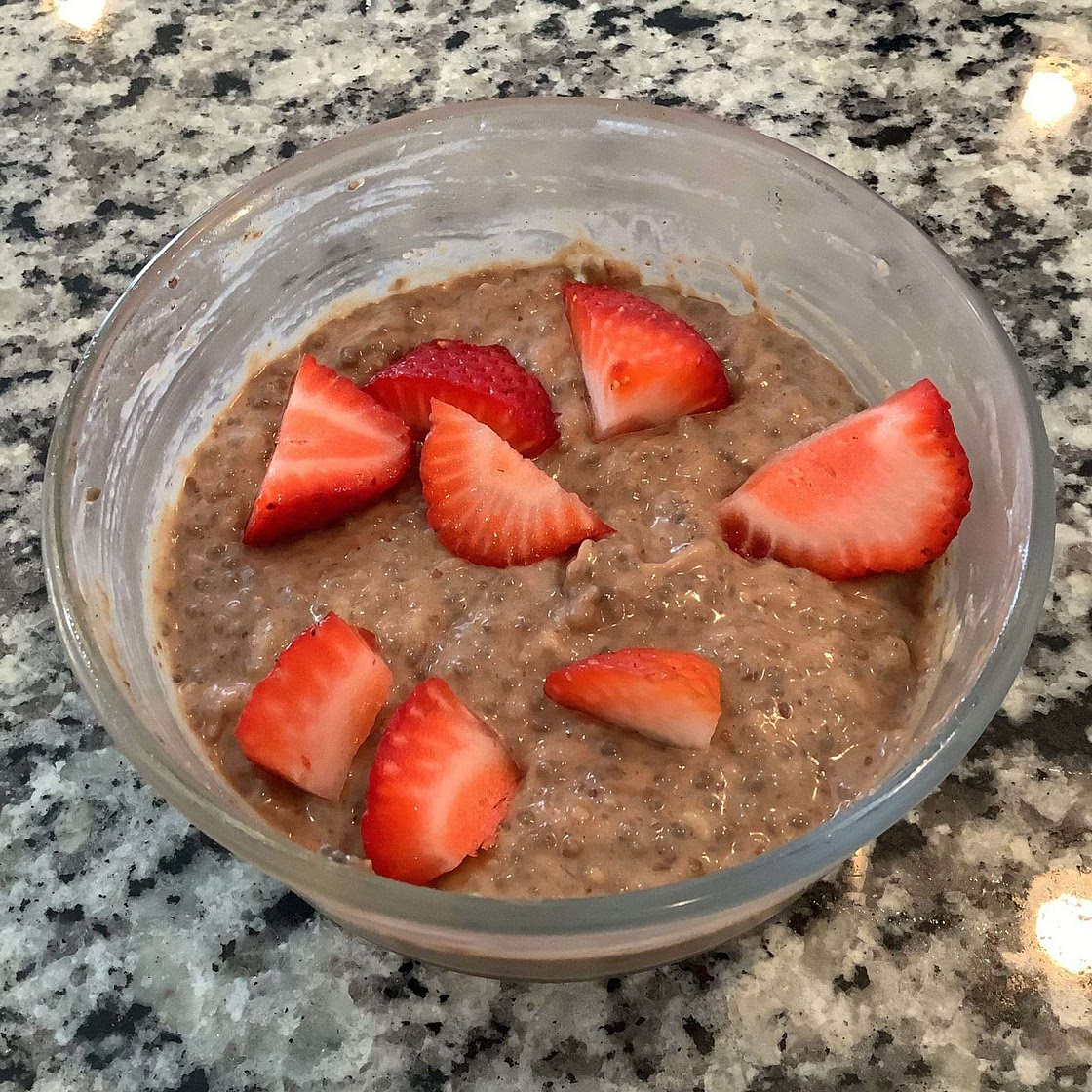 Banana chia pudding (overnight)
