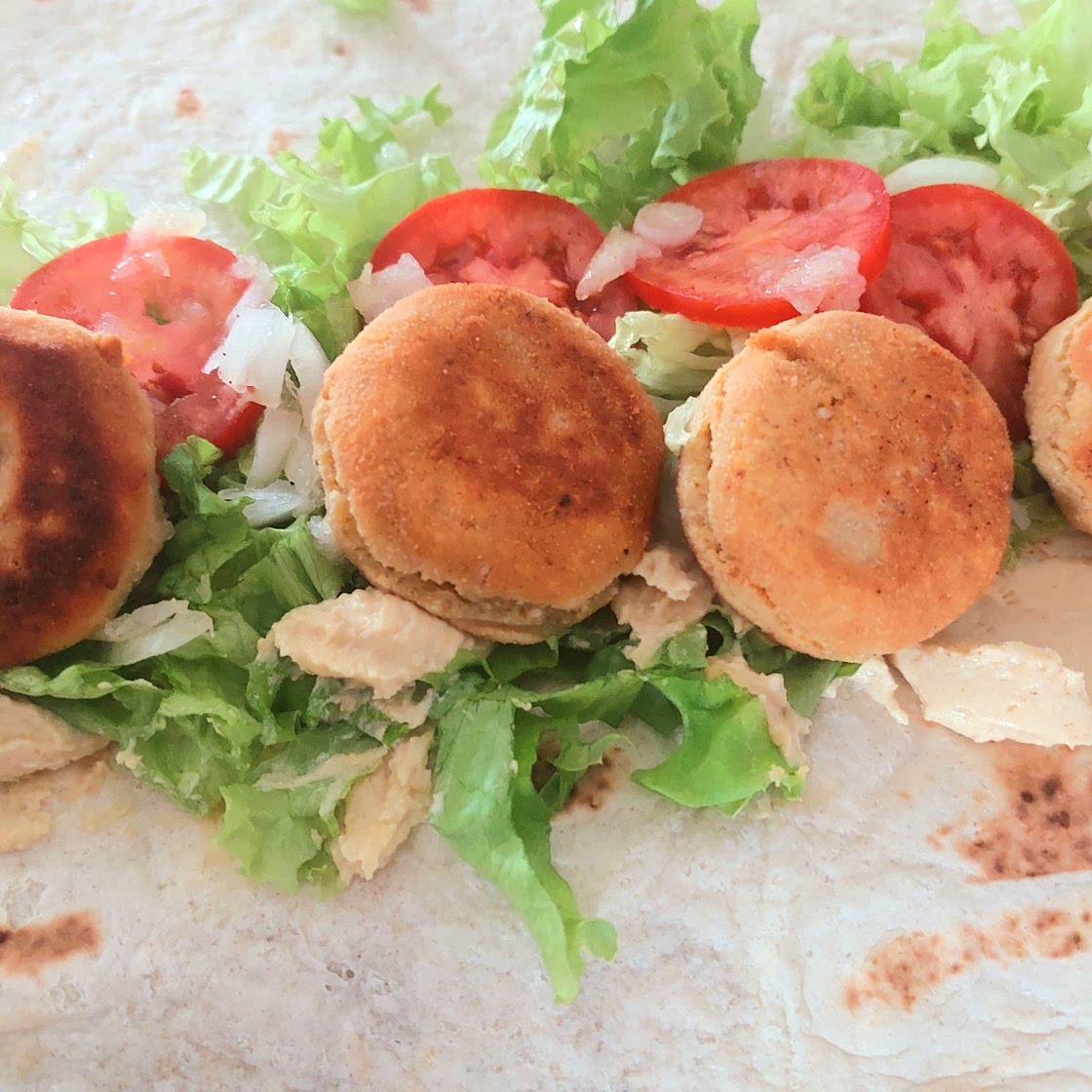Wrap - Chickpeas flour falafel