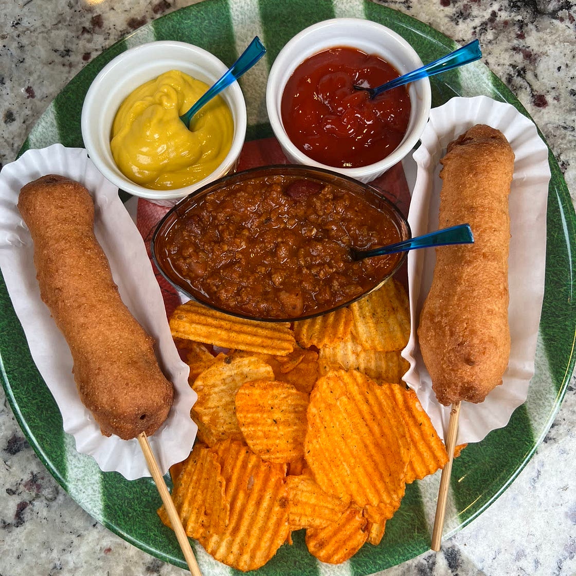 Sweet Chili Lemon Pepper Corn Dogs 