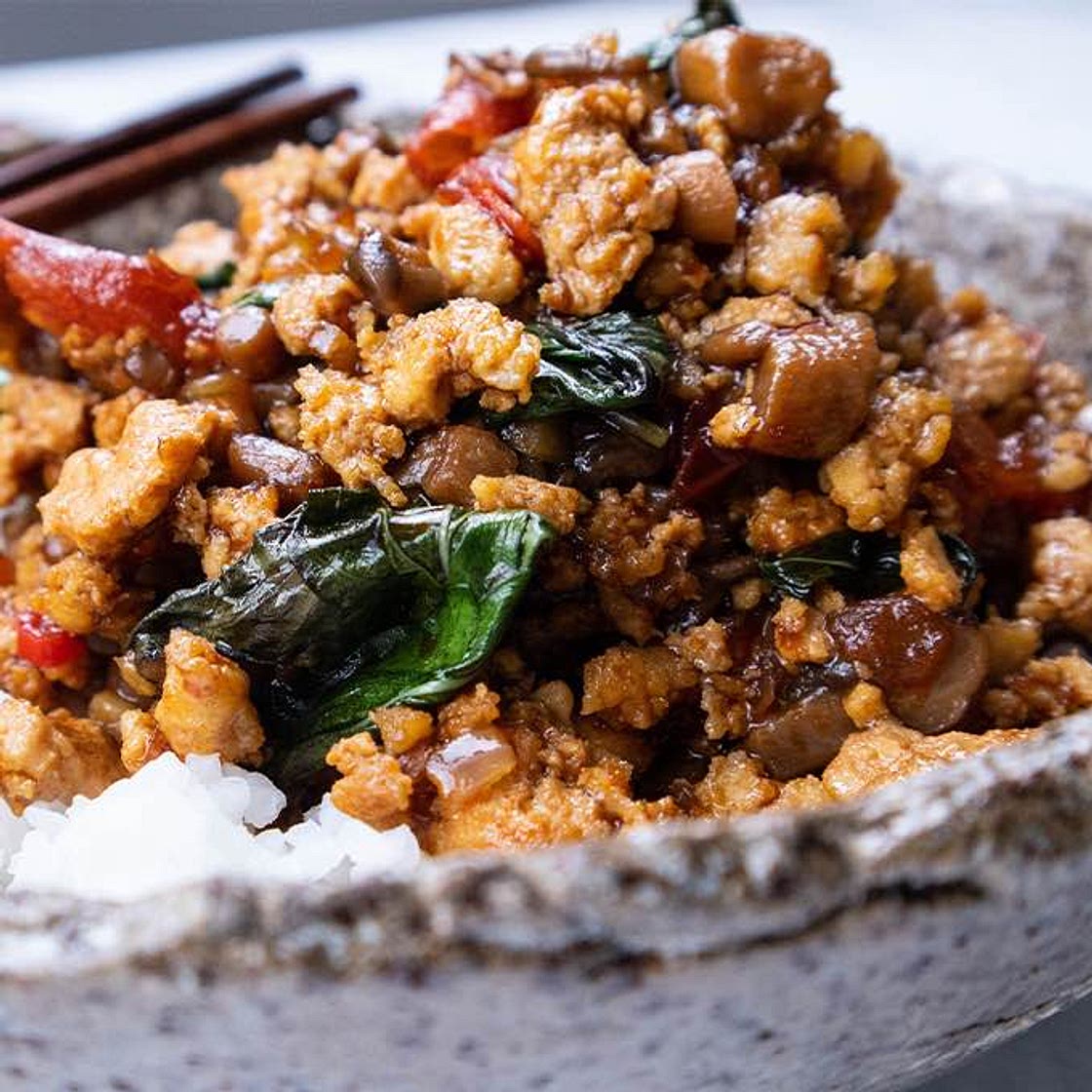 Vegan Thai Basil Stir Fry