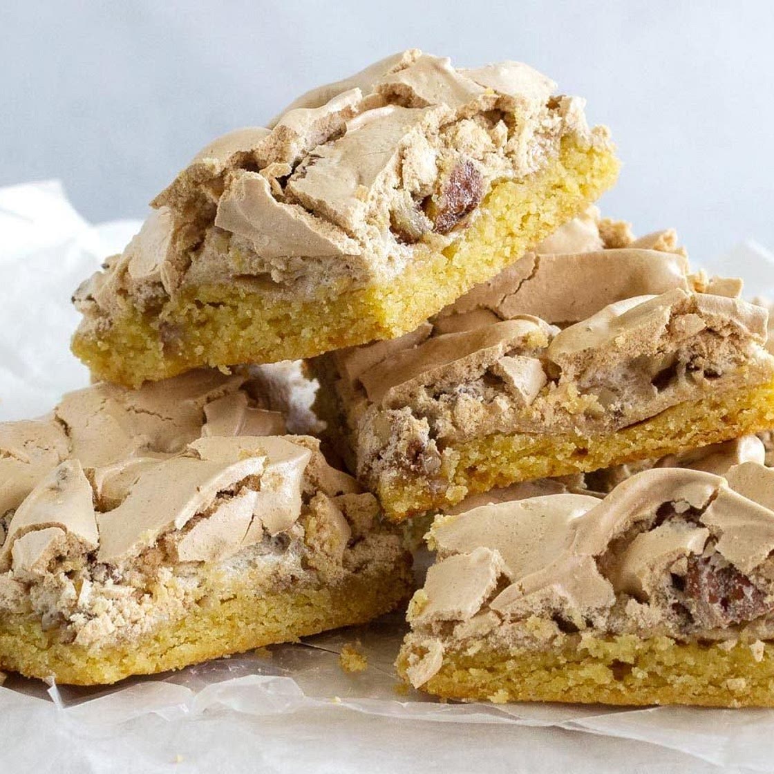 From Betty Crocker's 1963 Cookbook, A Sweet Bar With A Crunchy Meringue Topping
