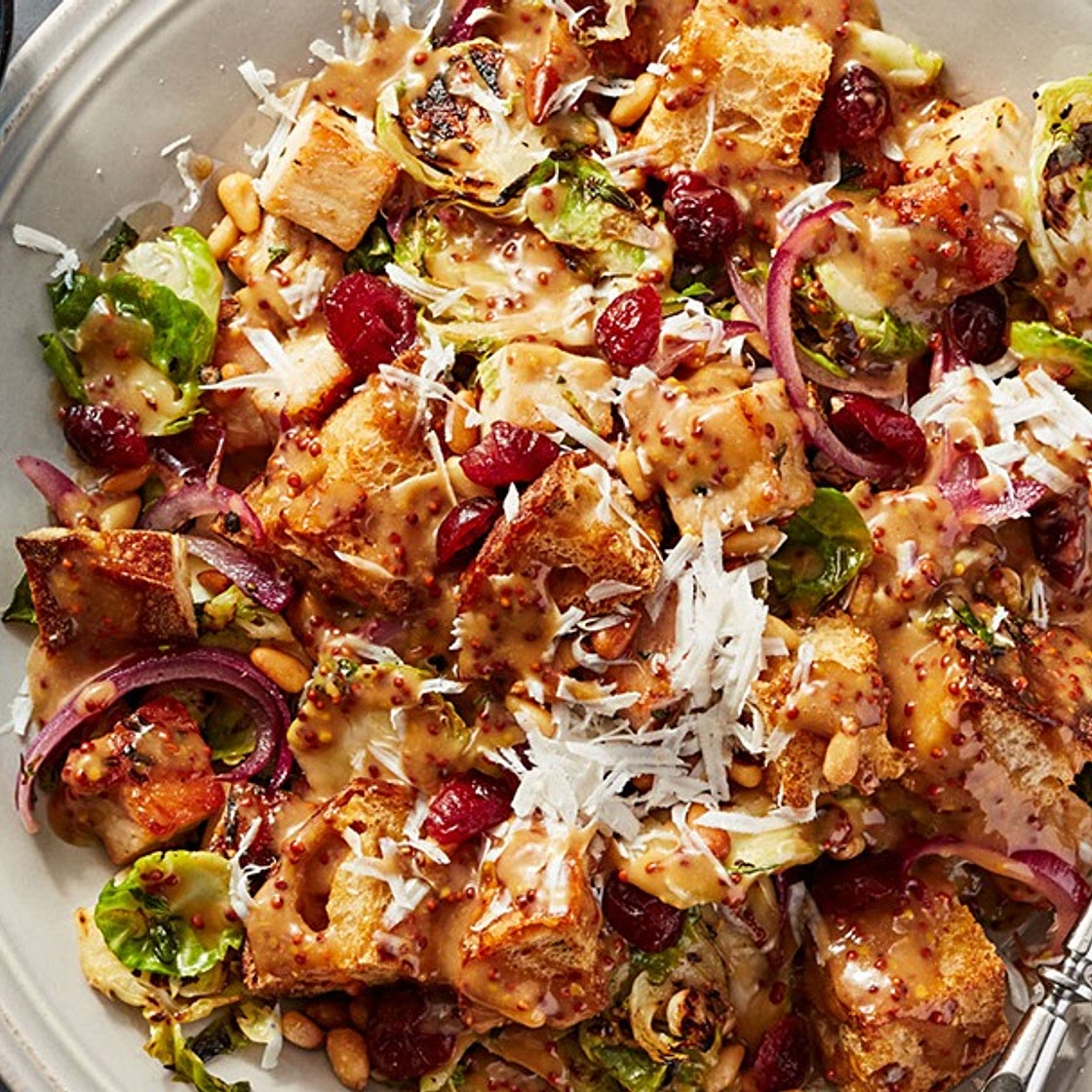 Thanksgiving Leftovers: Turkey & Brussels Sprouts Panzanella