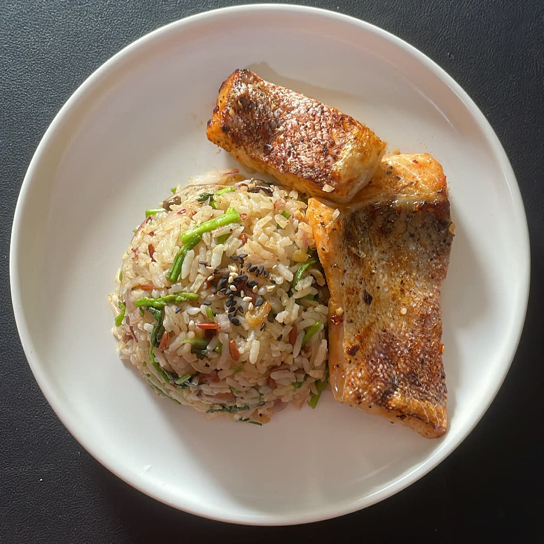 One-dish Salmon and Rice