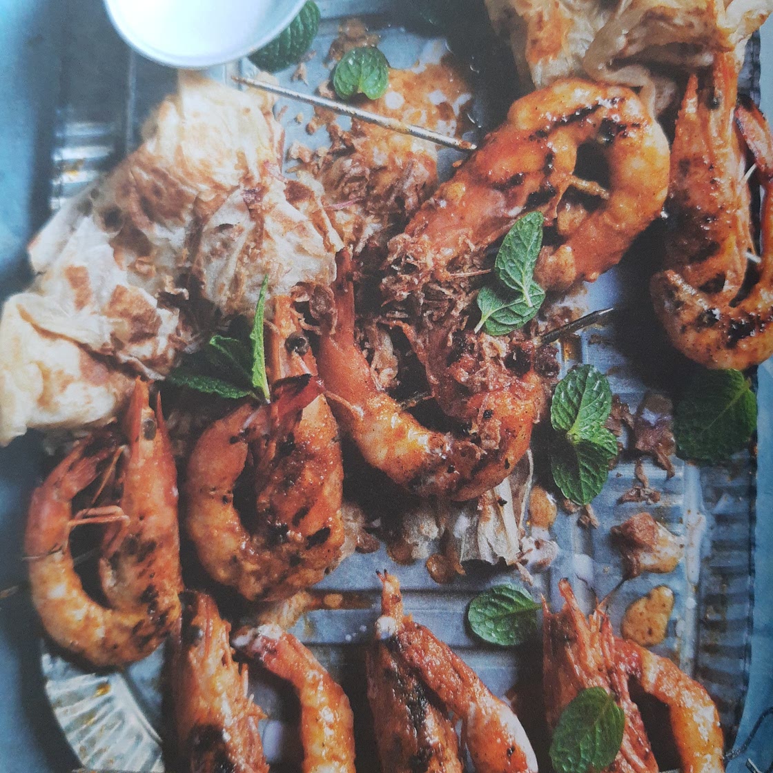 Curry-garnalenspiesen