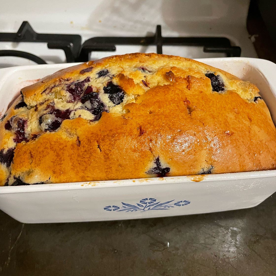 Moist Lemon Blueberry Loaf