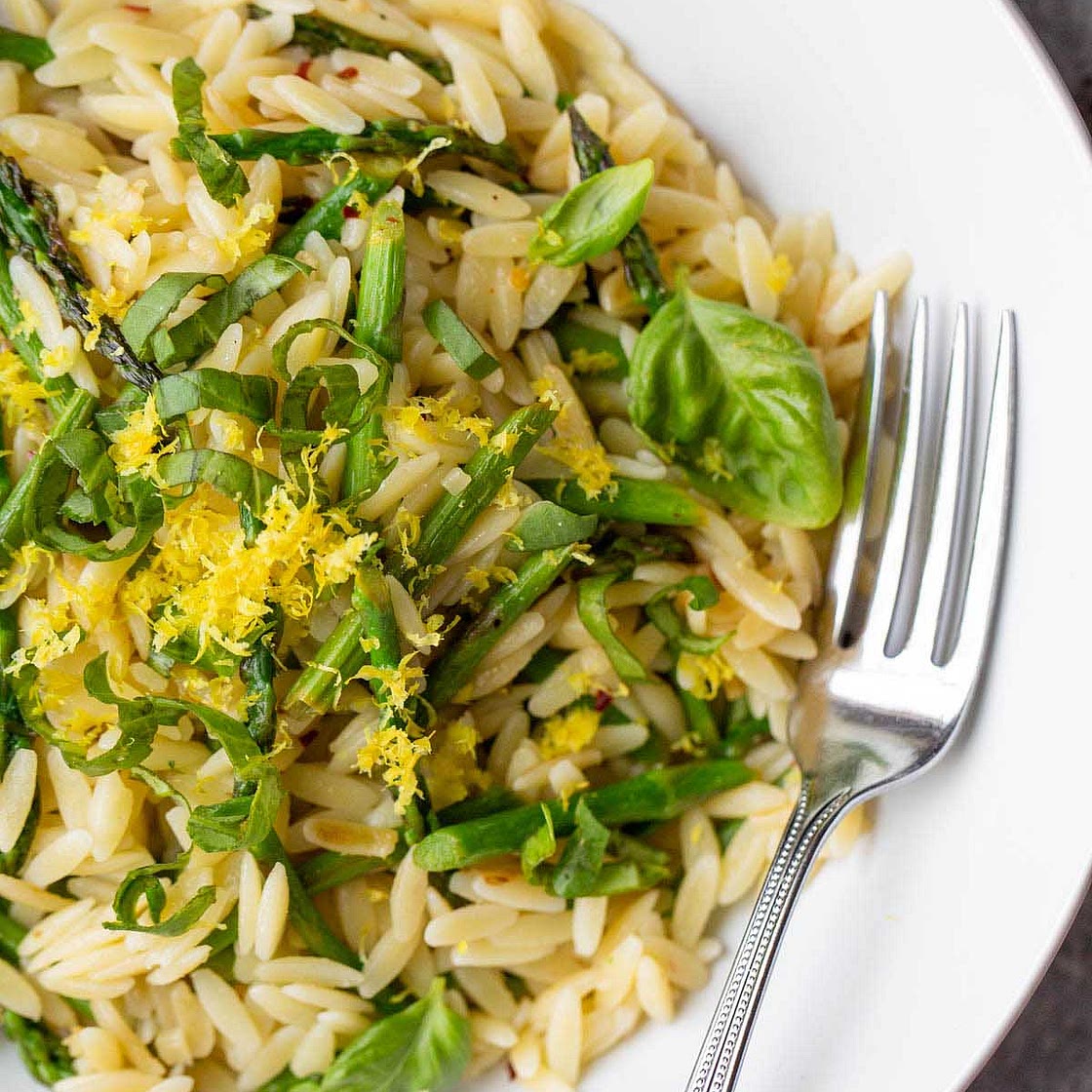 Asparagus and Orzo