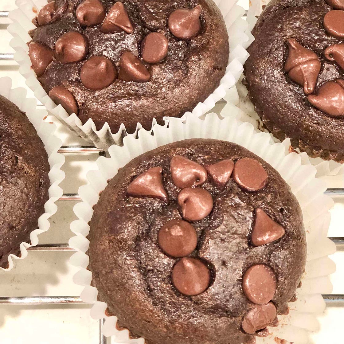 Double Chocolate Blender Muffins (Gluten-free)