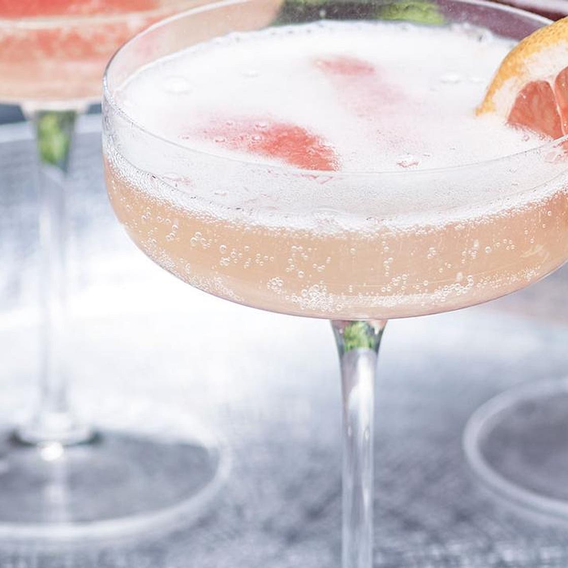 Pink grapefruit Mimosa