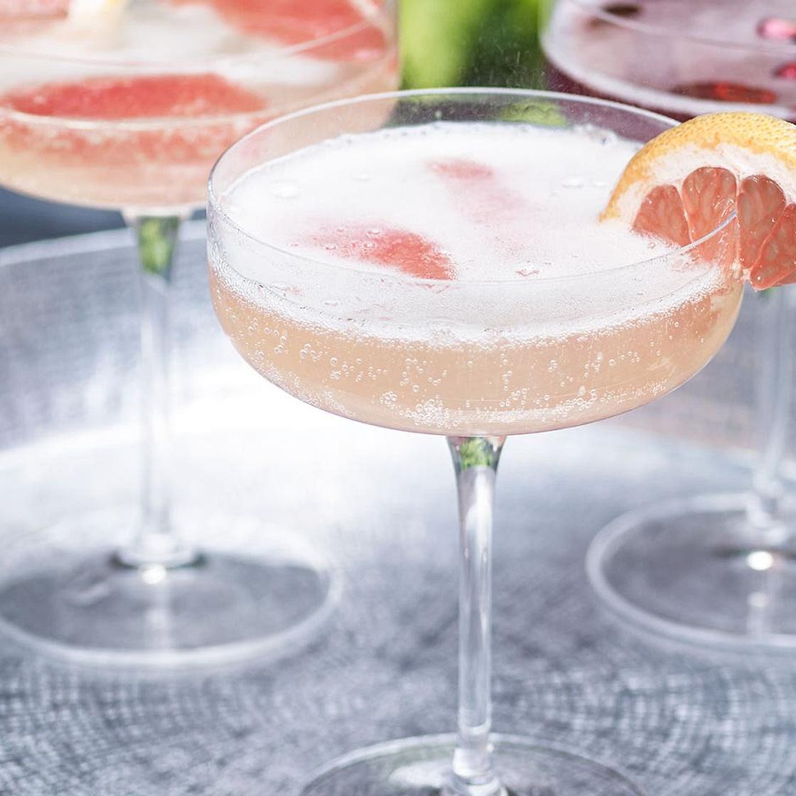 Pink grapefruit Mimosa