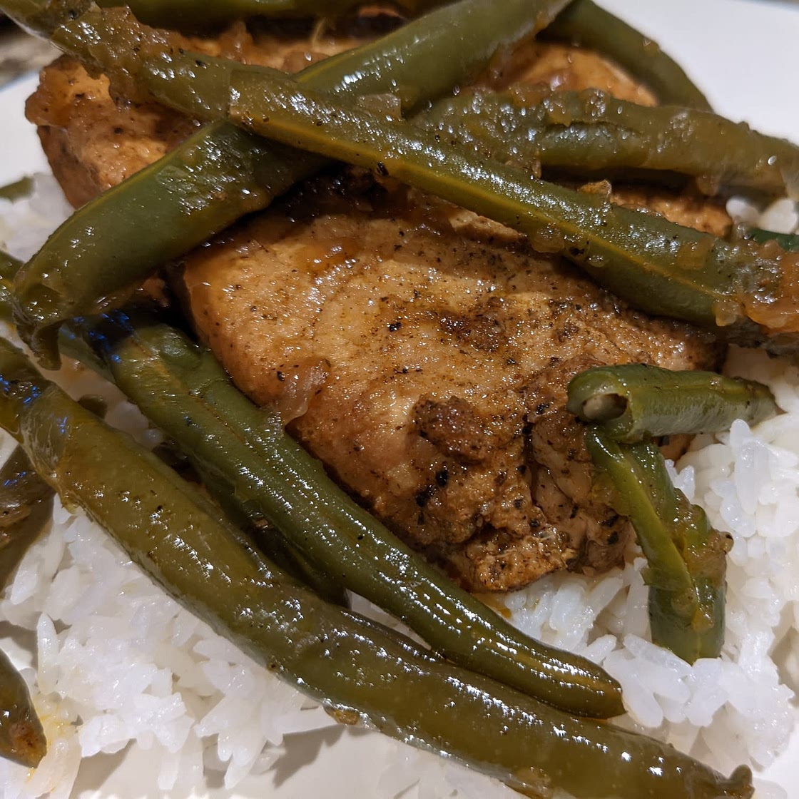 Instant Pot Pork Chops with Green Beans