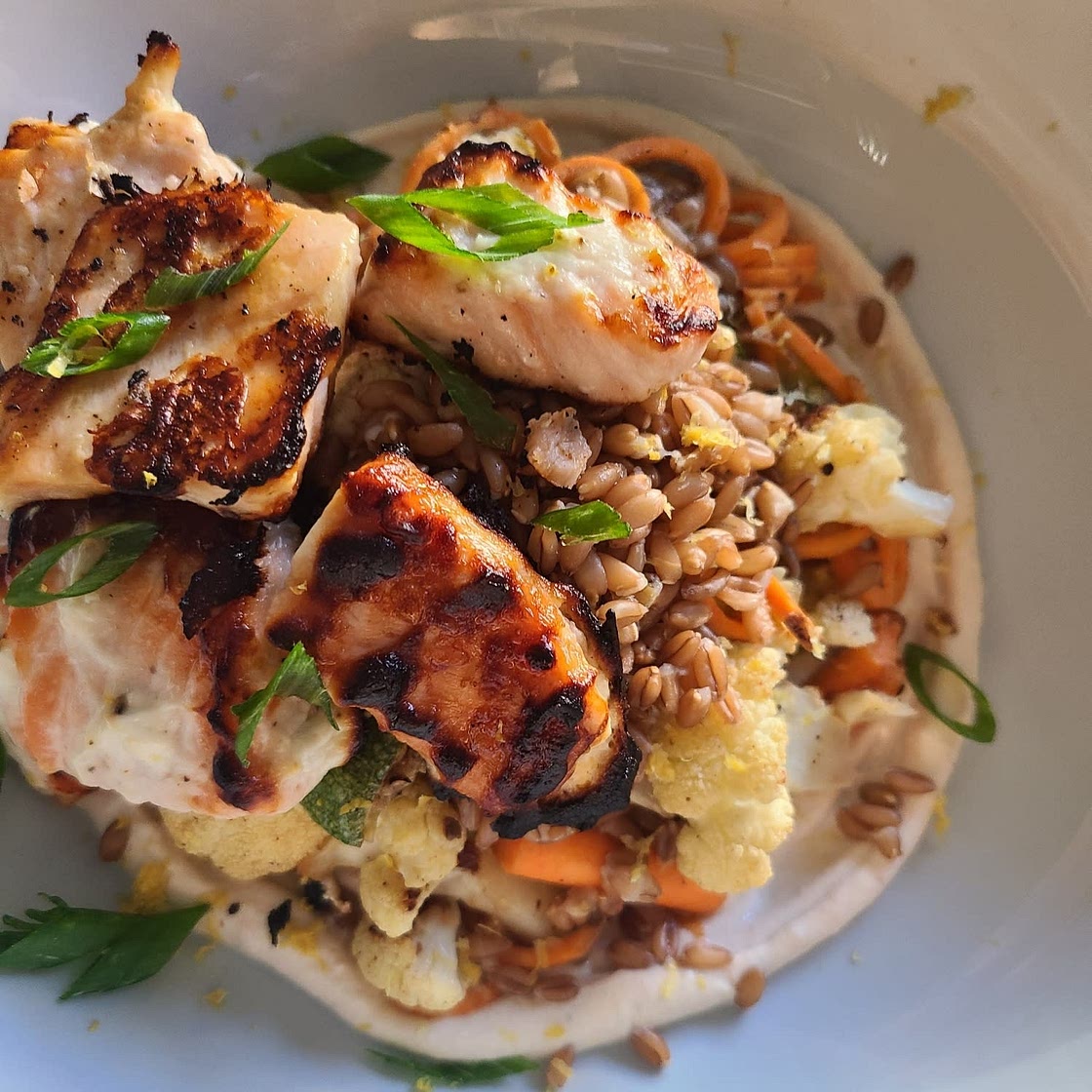 Greek Yogurt Marinated Salmon