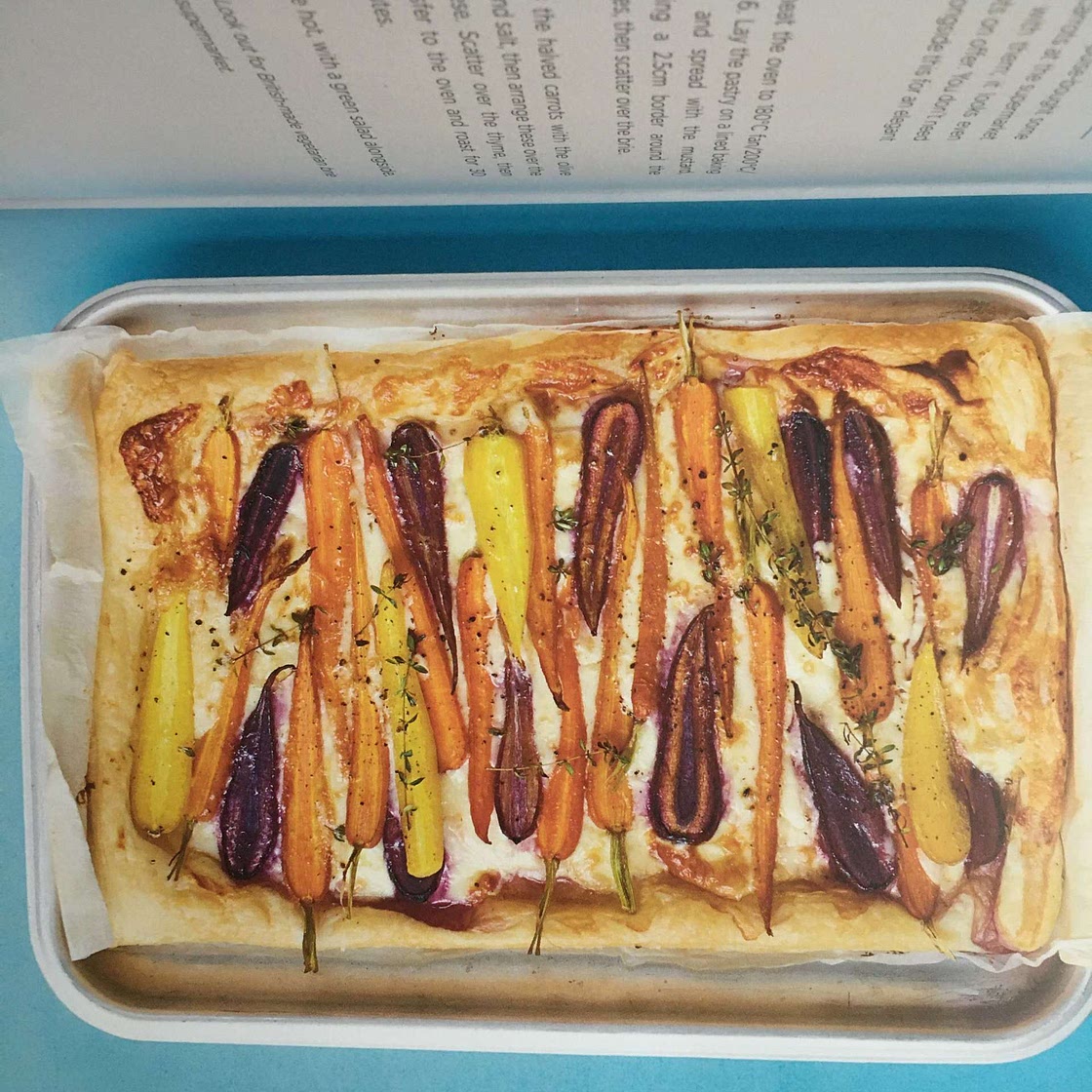 Carrot tarte tatin