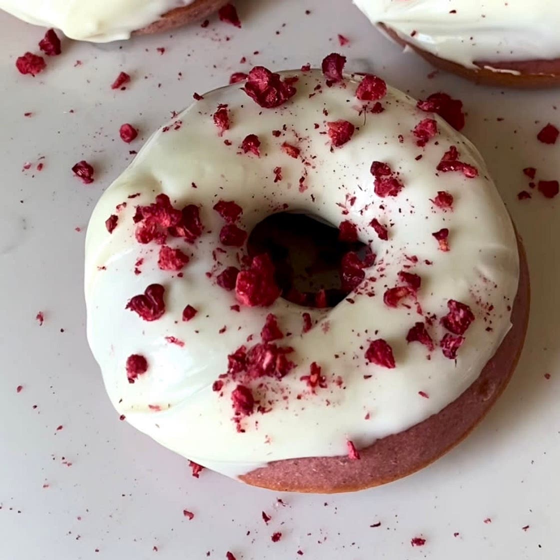 Raspberry Donuts