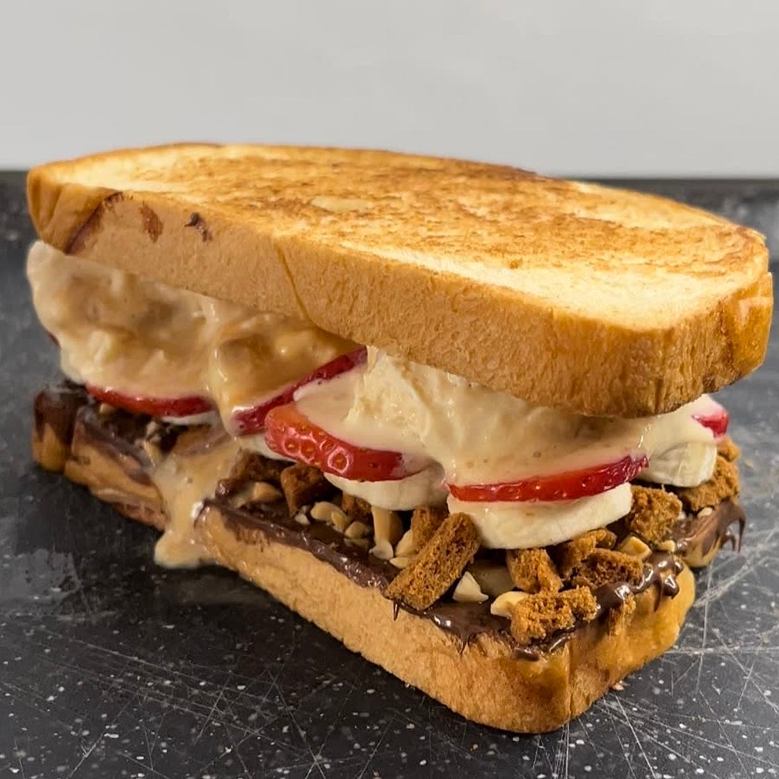 Lotus biscoff salted caramel sandwich
