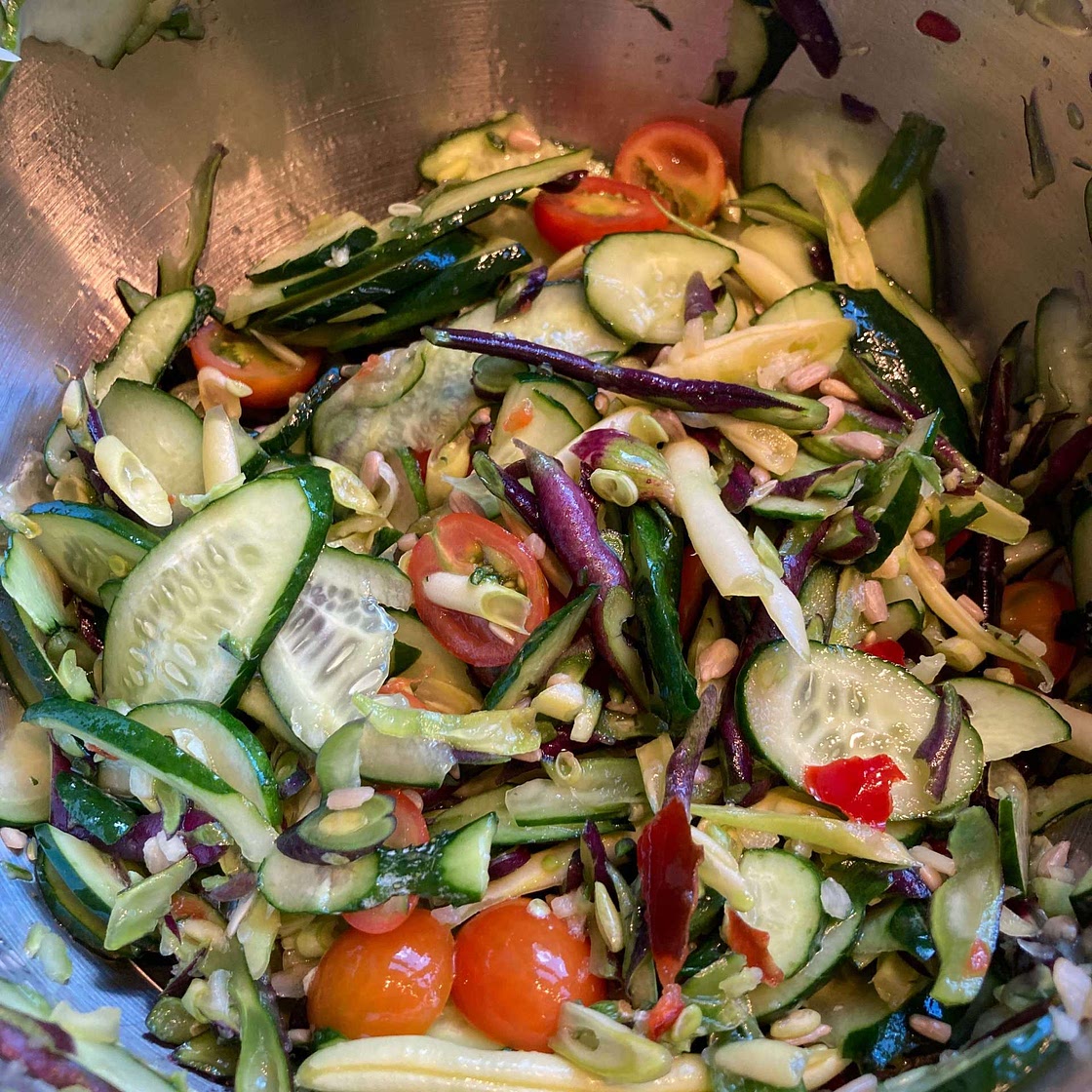 Cucumber, Tomato, and Green Bean Salad