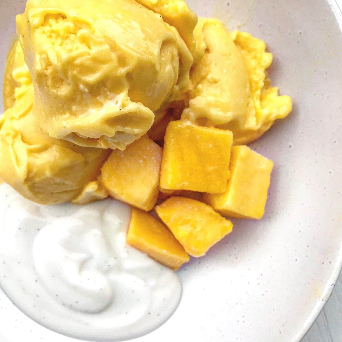 Two-Ingredient Mango Ice Cream