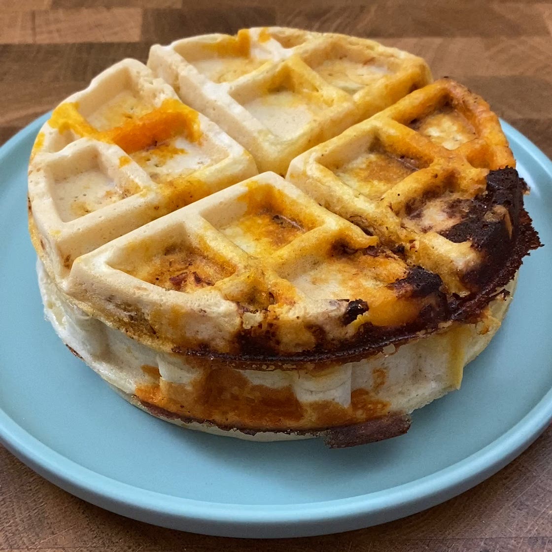 Spicy Grilled Cheese Waffle