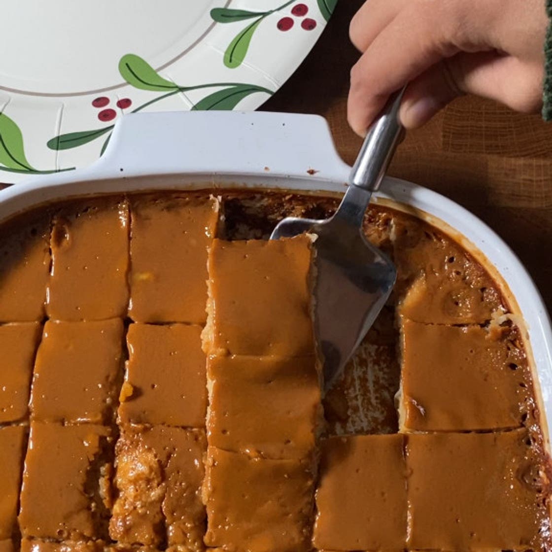 Cassava Cake with Maple Custard