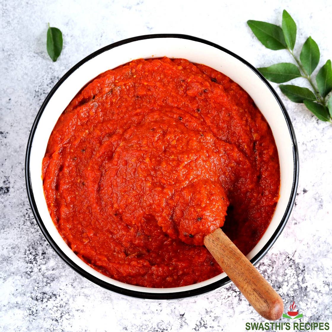 Tomato Chutney Recipe for Dosa