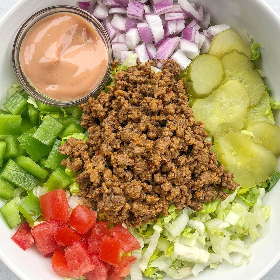 Loaded Burger Bowls
